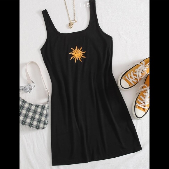 Dresses & Skirts - Nwot Sun Black tank dress